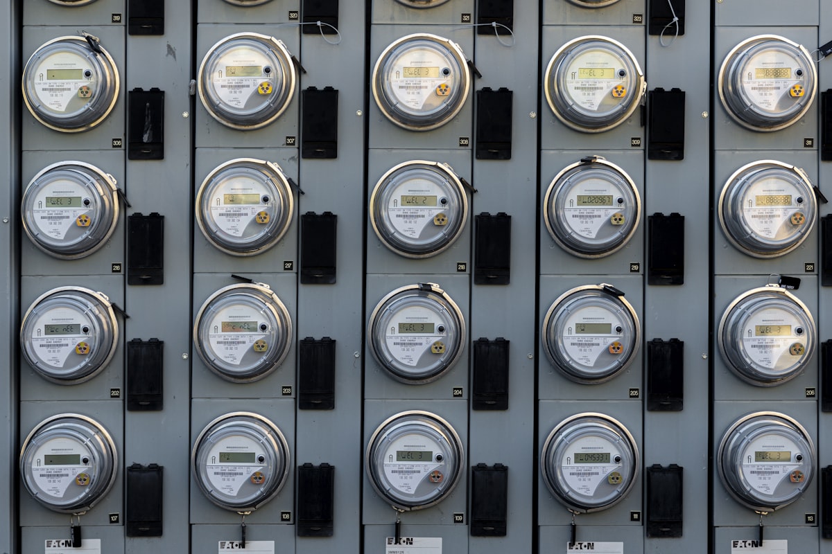 Bank of smart electricity meters